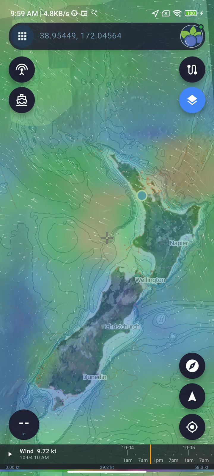 Esplora vento, onde, pioggia e altre previsioni. Salva i dati prima di perdere la copertura.